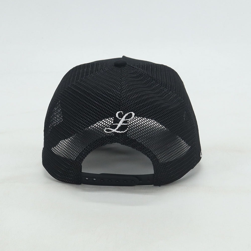 BLACK CAP - TRIPLE LOGO (BLACK/GREY/WHITE)