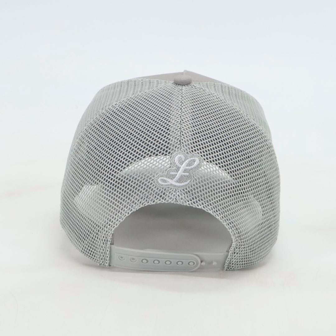 GREY CAP - TRIPLE LOGO (GREY/WHITE OUTLINE)
