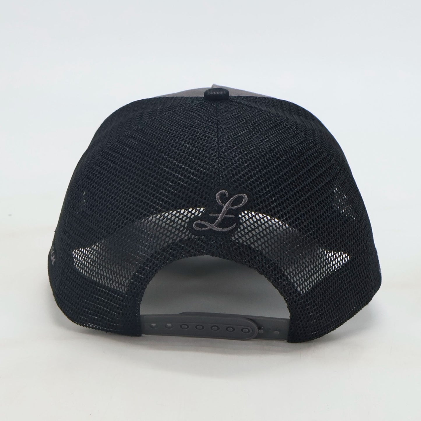 GREY & BLACK CAP - TRIPLE LOGO (BLACK/GREY/WHITE)