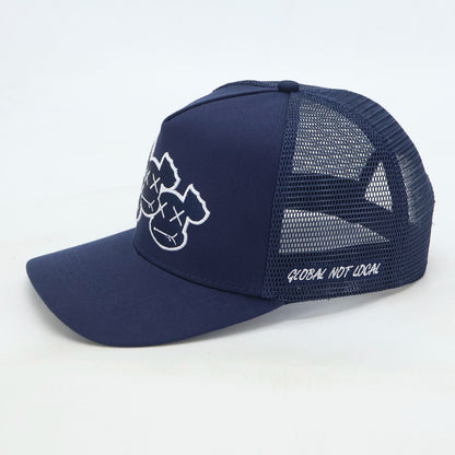 NAVY CAP - TRIPLE LOGO (NAVY/WHITE OUTLINE)