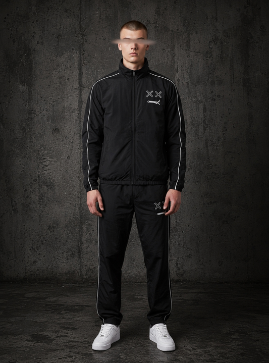 BLACK SHELLSUIT