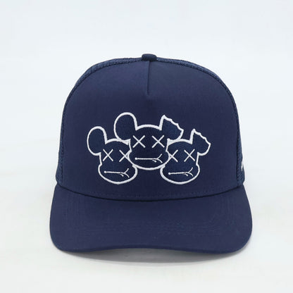 NAVY CAP - TRIPLE LOGO (NAVY/WHITE OUTLINE)