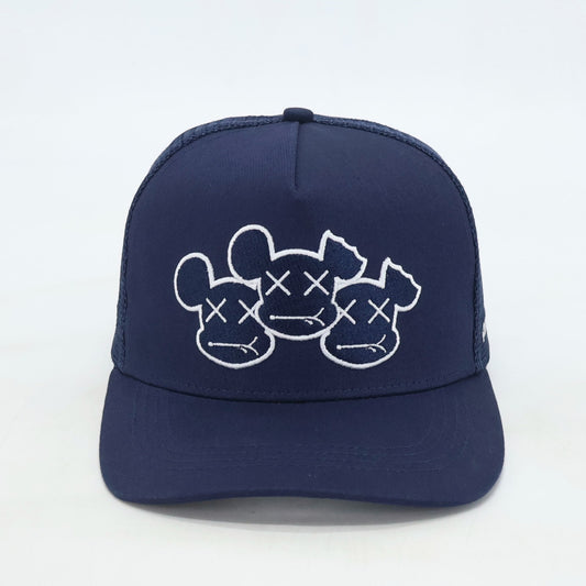 NAVY CAP - TRIPLE LOGO (NAVY/WHITE OUTLINE)